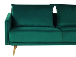 Velvet Sofa Set Emerald Green Maura