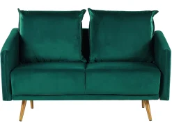 Velvet Sofa Set Emerald Green Maura