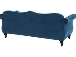 Velvet Sofa Set Navy Blue Skien