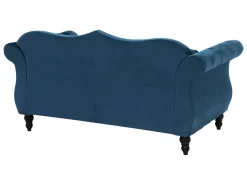 Velvet Sofa Set Navy Blue Skien