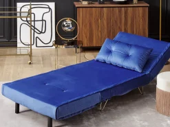 Velvet Sofa Set Navy Blue Vestfold