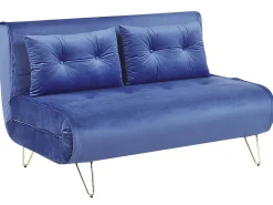 Velvet Sofa Set Navy Blue Vestfold