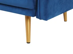 Velvet Sofa Set Navy Blue Maura