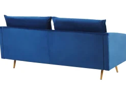 Velvet Sofa Set Navy Blue Maura