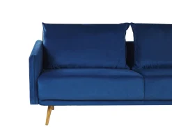 Velvet Sofa Set Navy Blue Maura