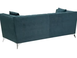 Velvet Sofa Set Teal Blue Gaula