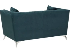 Velvet Sofa Set Teal Blue Gaula