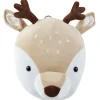 Wanddekoration Beige Tierkopf Hirsch 23 X 30 Cm Bambi