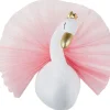 Wanddekoration Kuscheltierkopf Schwan Weis Odetta