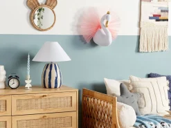 Wanddekoration Kuscheltierkopf Schwan Weis Odetta