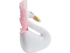 Wanddekoration Kuscheltierkopf Schwan Weis Odetta