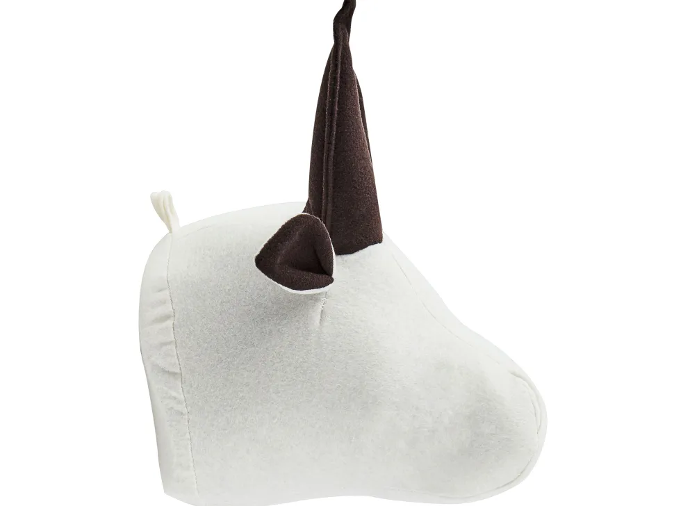 Wanddekoration Kuscheltierkopf Stier Weis Geoffrey