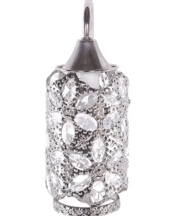 Wandleuchte Nickel Blumenmuster Rund Sysola