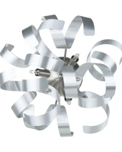Wandleuchte Nickel 3-Flammig Schleifen-Optik Icana