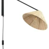 Wandleuchte Rattan Naturlich Kegelform Palena
