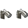 Wandleuchte Silber 2Er Set Rund Bonte