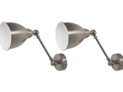 Wandleuchte Silber 2Er Set Glockenform Mississippi M