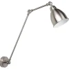 Wandleuchte Silber Glockenform Mississippi L