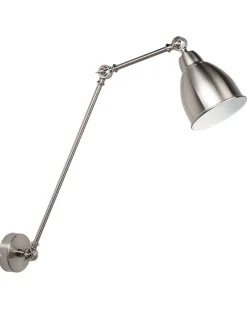Wandleuchte Silber Glockenform Mississippi L