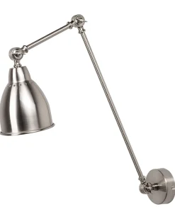 Wandleuchte Silber Glockenform Mississippi L