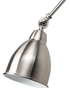 Wandleuchte Silber Glockenform Mississippi L