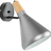 Wandleuchte Silber Kegelform Scarpe