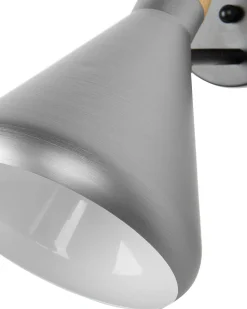 Wandleuchte Silber Kegelform Scarpe