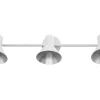Wandleuchte Weis / Silber 3-Flammig Kegelform Mersey Iii