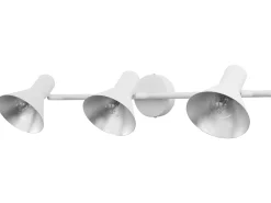 Wandleuchte Weis / Silber 3-Flammig Kegelform Mersey Iii