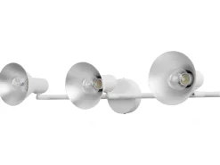 Wandleuchte Weis / Silber 3-Flammig Kegelform Mersey Iii