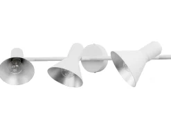 Wandleuchte Weis / Silber 3-Flammig Kegelform Mersey Iii