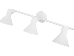 Wandleuchte Weis / Silber 3-Flammig Kegelform Mersey Iii