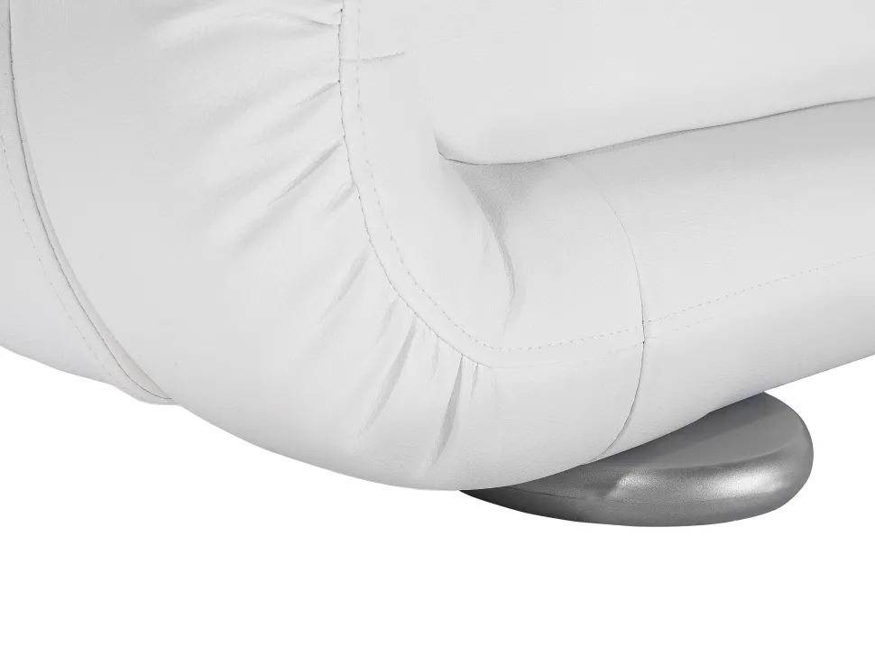 Wasserbett Kunstleder Weis 160 X 200 Cm Mit Led-Beleuchtung Avignon