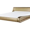 Wasserbett Leder Gold 180 X 200 Cm Avignon