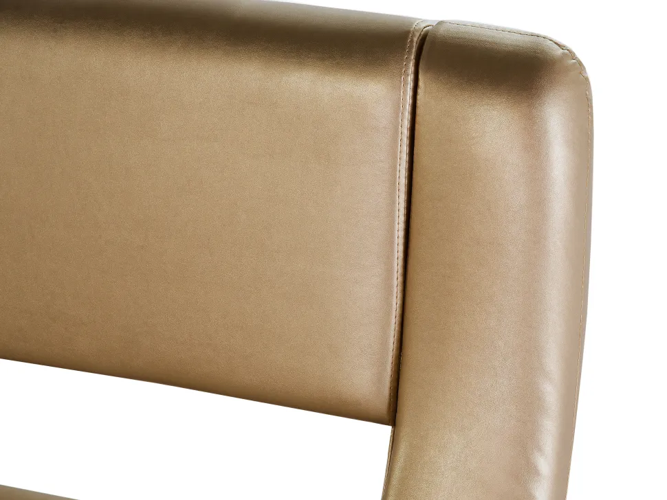 Wasserbett Leder Gold 180 X 200 Cm Avignon