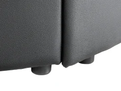 Wasserbett Leder Schwarz 180 X 200 Cm Laval