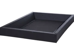 Wasserbett Leder Schwarz 180 X 200 Cm Laval