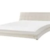 Wasserbett Leder Weis 180 X 200 Cm Lille