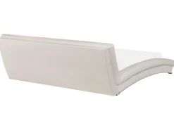 Wasserbett Leder Weis 180 X 200 Cm Lille