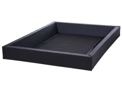 Wasserbett Leinenoptik Dunkelgrau 180 X 200 Cm La Rochelle