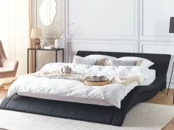 Wasserbett Polsterbezug Schwarz 180 X 200 Cm Vichy