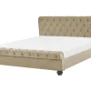 Wasserbett Samtstoff Beige 180 X 200 Cm Avallon