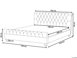 Wasserbett Samtstoff Beige 180 X 200 Cm Avallon