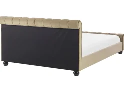 Wasserbett Samtstoff Beige 180 X 200 Cm Avallon