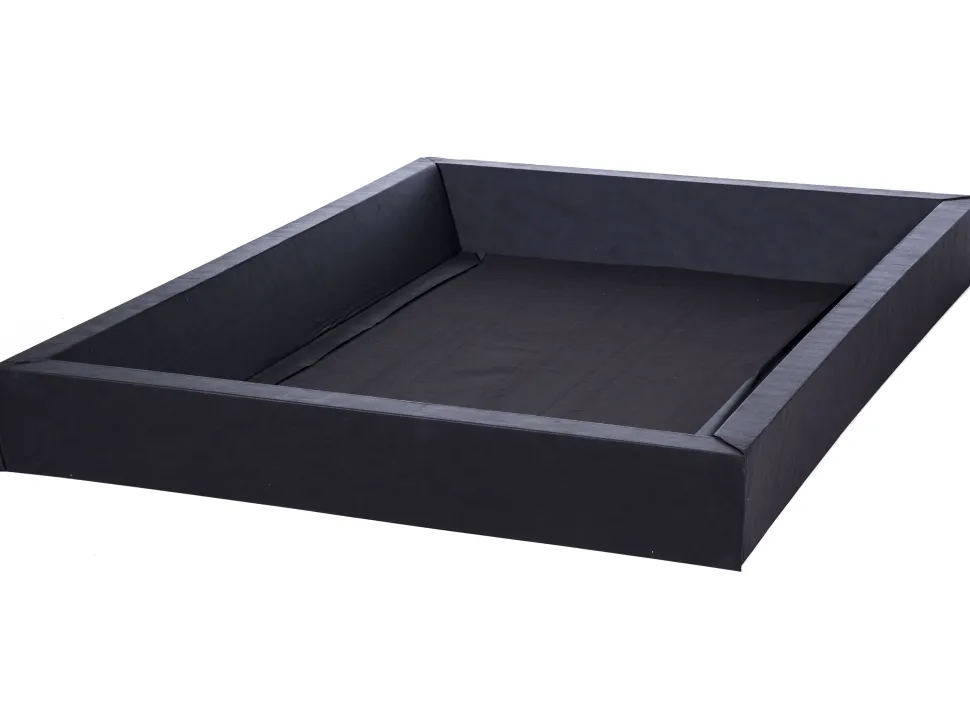 Wasserbett Samtstoff Grau 180 X 200 Cm Vichy