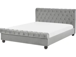Wasserbett Samtstoff Hellgrau 180 X 200 Cm Avallon