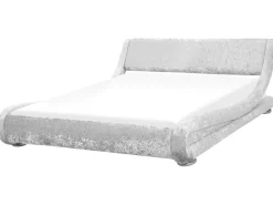 Wasserbett Samtstoff Silber 180 X 200 Cm Avignon