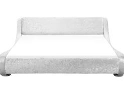 Wasserbett Samtstoff Silber 180 X 200 Cm Avignon