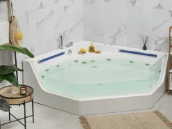 Whirlpool Badewanne Eckmodell Mit Led 211 X 150 Cm Caceres