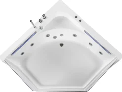 Whirlpool Badewanne Eckmodell Mit Led 211 X 150 Cm Caceres